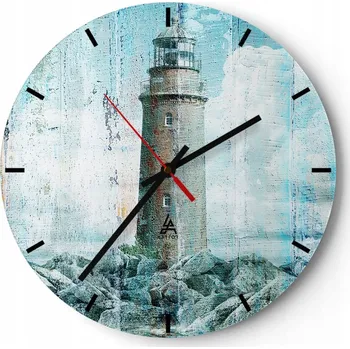 Hodiny Nástěnné hodiny do kuchyně 30x30 Abstrakce Skleněné hodiny do obýváku Tiché