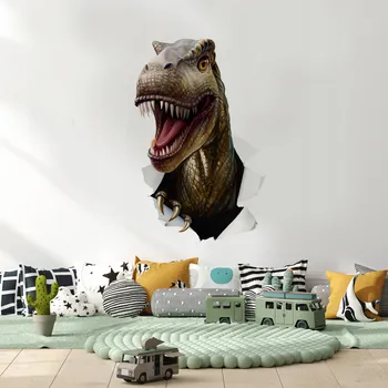 Fototapeta Samolepka Na Stěnu PRO DĚTI Hlava DINOSAURA 3D
