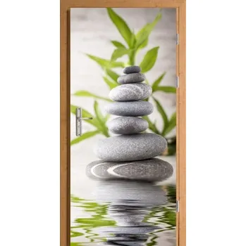 Fototapeta FOTOTAPETA / SAMOLEPKA NA DVEŘE - KAMENY ZEN