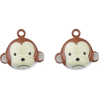 Klíč Rolničky srdce, tygr, medvěd, žába, opice Varianta: 5 hnědá světlá opice, Balení: 2 ks