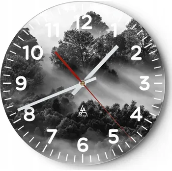 Hodiny Nástěnné hodiny ARTTOR skleněné moderní kulatý 30 cm bez číslic