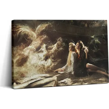 Obraz Fotoobraz na plátně do bytu, loft, na zeď - Fotografie ženy, dva kusy, 30x20 cm