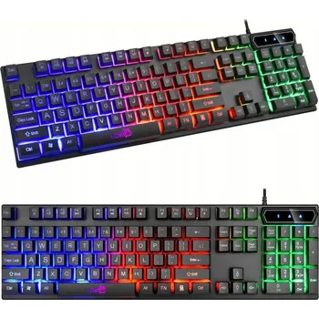 Klávesnice Drátová hybridní klávesnice T-Wolf Bella-J-1743 Arabic (qwerty)