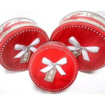 Dóza na potraviny Kovová dóza na cukroví, vánoční, 3 ks, Mašle, To You