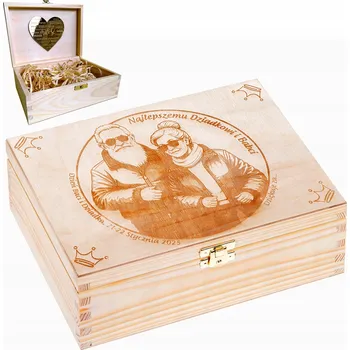 Obraz KRABIČKA pro prarodiče na Den babičky a dědečka Dárek Památka Gravírování