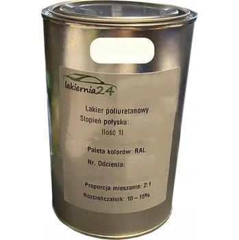 Lak na dřevo Barva průmyslová, polyuretanový lak 1l lesk 2:1 RAL 9001