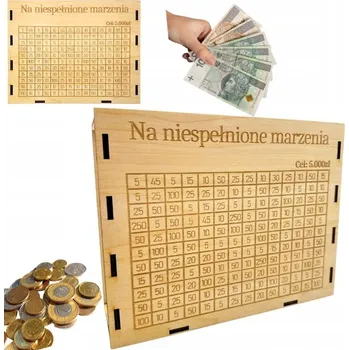 Obraz DŘEVĚNÁ RŮŽOVÁ BANKA NA BĚŽKY S GRAVÍROVANÝM NÁPIS dle vašeho DÁREK , DÁRKOVÁ VÝZVA