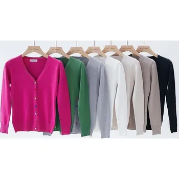 Dámský svetr Collfashion Svetřík propínací JK8323 Just Women černá