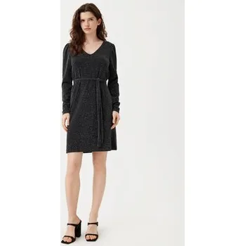 Dámské šaty Vila Úpletové šaty Eleina 14100741 Černá Regular Fit L