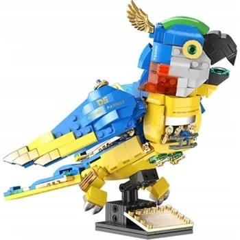 ostatní stavebnice Mechanický Papoušek Ara - Stavebnice, 490 dílků, 8+