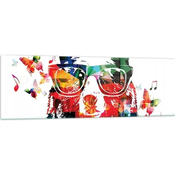 Obraz Velký skleněný obraz do obýváku 160x50 abstrakce moderní fotoobraz