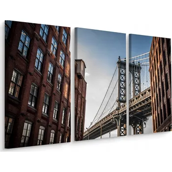 Obraz Obraz Triptych Most Manhattanský 3D Efekt 120x80