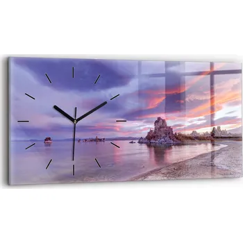 Hodiny Nástěnné hodiny Wallfluent, odstíny fialové, 60 cm