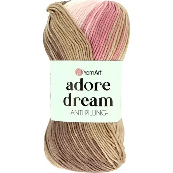 Galanterie YarnArt Adore Dream 1051 béžová růžová bílá