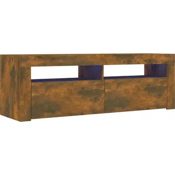 Televizní stolek TV stolek LED RGB 120x35x40 cm dub