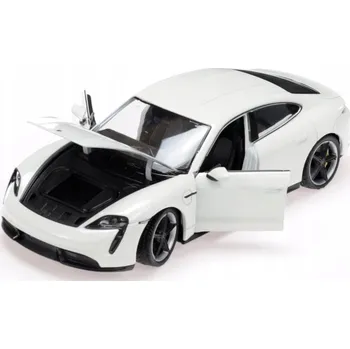 autíčko PORSCHE Taycan Turbo S bílá 2019 1/24 WELLY