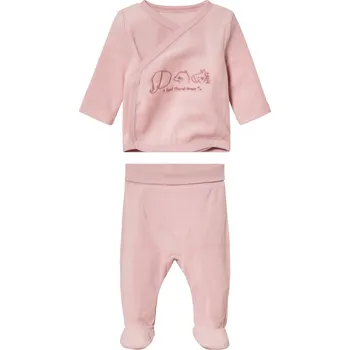 Kojenecké oblečení lupilu® Dětská souprava s BIO bavlnou, 2dílná (světle růžová, 74/80)