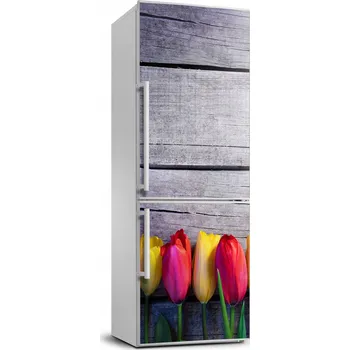 Fototapeta Foto Samolepka na ledničku Barevné tulipány