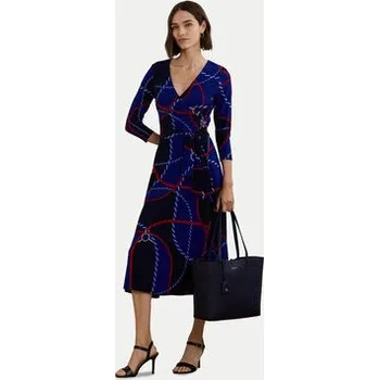 Dámské šaty LAUREN RALPH LAUREN Koktejlové šaty 250957730001 Tmavomodrá 4