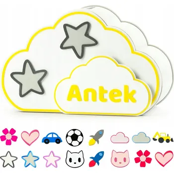 Pokladnička Dětská pokladnička Pokladnička s jménem obláček Roček Křest Narozeniny 3D