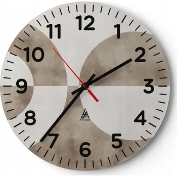 Hodiny Kuchyňské nástěnné hodiny 30x30 Minimalistické Moderní Skleněné hodiny Tiché