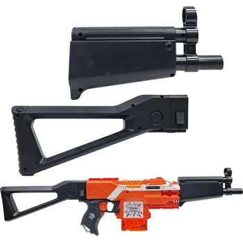 Dětská zbraň SADA MP5 ČERNÁ PRO NERF STRYFE - PAŽBA + HLAVEŇ