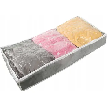 Úložný box OBAL / POUZDRO NA POVLEČENÍ, PEŘINU, OBLEČENÍ, ORGANIZÉR ŠEDÝ