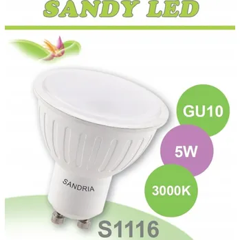 Žárovka SANDRIA LED žárovka GU10 S1116 SANDY LED GU10 5W SMD 3000K