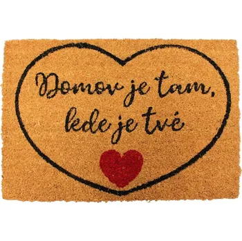 Rohožka HOME ELEMENTS Rohož 40x60 cm, Domov je tam