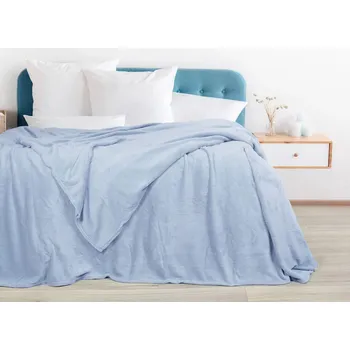 deka Dreamy Linens Mikroflanelová deka, světle modrá Dreamy Linens
