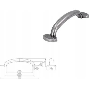 Nábytková úchytka SIRO 1534-130ZN29 staré stříbro