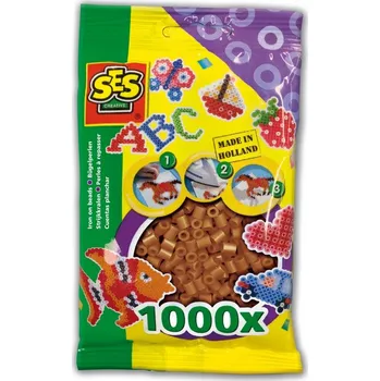 kreativní sada SES Creative Beedz 1000 Hnědé Zažehlovací Korálky