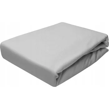 Prostěradlo PROSTĚRADLO JERSEY S GUMOU 80X180 SVĚTLE ŠEDÉ