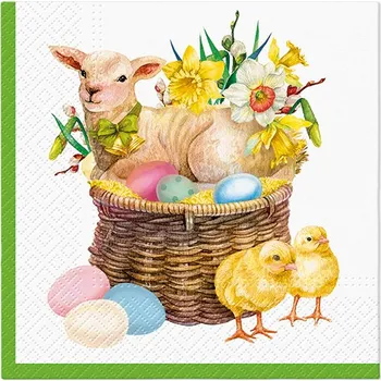 Papírový ubrousek Ubrousky PAW L 33x33cm Lamb Basket