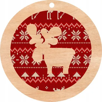 Obraz VÁNOČNÍ OZDOBY NA STROMEČEK DŘEVĚNÉ D22
