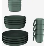 QUECHUA Sada kempinkového nádobí 500 pro 4 osoby ZELENÁ