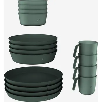 Kempingové nádobí QUECHUA Sada kempinkového nádobí 500 pro 4 osoby ZELENÁ