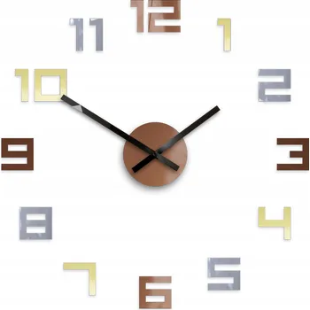 Hodiny Nástěnné hodiny DIGI Metalické 50 cm – Jedinečné