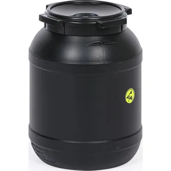 Barel Plastový sud 26 L, antistatický, černý