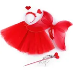 Karnevalový kostým - motýlí víla Varianta: 12 červená, Balení: 1 sada