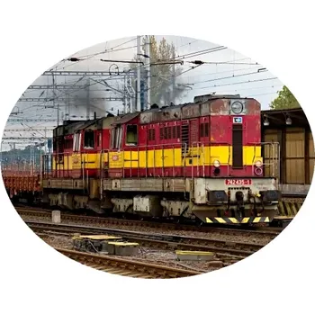 Nášivka Nažehlovačka s vlakem 742 kocour (digitální nažehlovačka s lokomotivou )