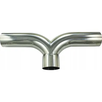 Zadní díl výfuku MDC Y-PIPE Výfukový T-rozdělovač 180 stupňů 70 / 70mm 2,75'' Nerezová ocel 304S