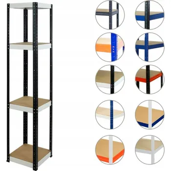 Dílenský regál Kovový skladový regál Wamar 180 x 60 x 60 cm, nosnost až 175 kg na polici