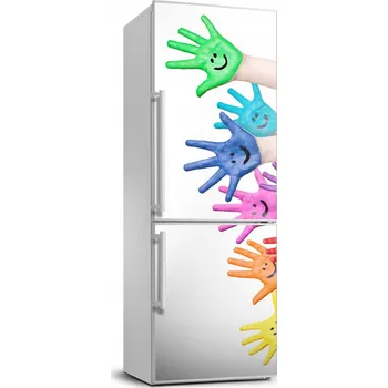 Fototapeta Foto Samolepka na ledničku Pomalované ruce