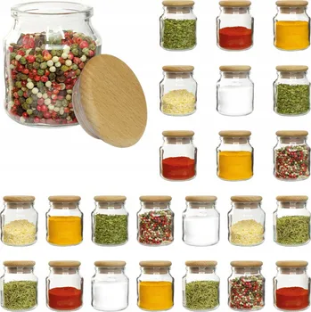 Obraz Kořenky s dřevěnými víčky, 24 ks 200 Ml