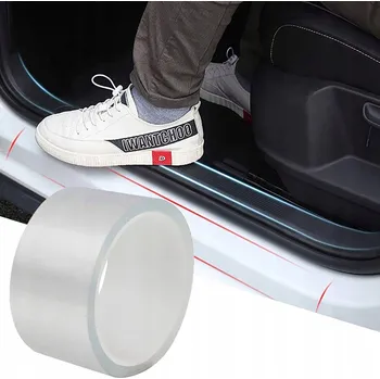 Lepicí páska OCHRANNÁ PÁSKA NA PRAHY, HRANY DVEŘÍ AUTA FÓLIE AUTOMOBILOVÁ 50mm x 5M