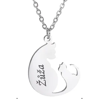 Přívěsek Přívěsek s řetízkem z chirurgické oceli Koťátko