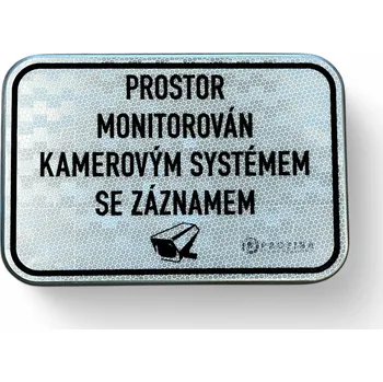 Informační tabulka PROFIBA Značka na sloupek "Prostor monitorován kamerovým systémem se záznamem "