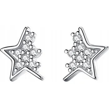 Náušnice Stříbrné náušnice Fraise S925 s kubickým zirkonem