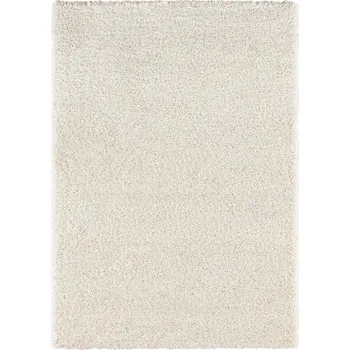 Koberec Krémově bílý koberec Shaggy s vysokým vlasem, 80x150 cm